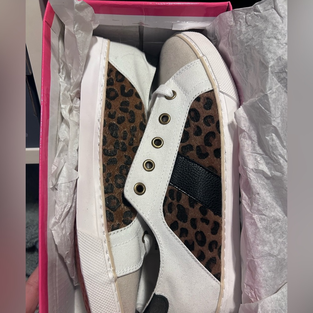 Marleylilly leopard sneakers. New in box. Never worn.